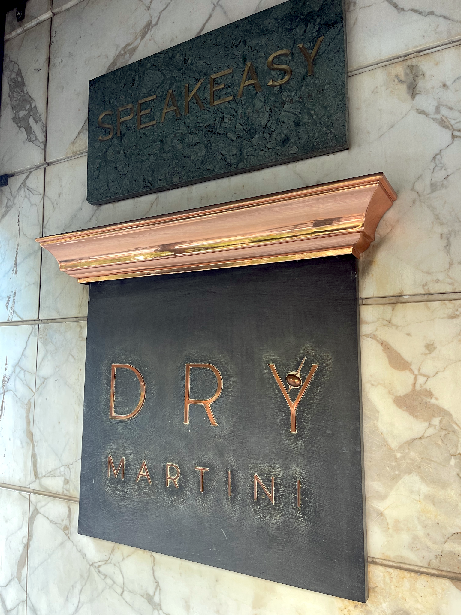 Dry Martini Sign