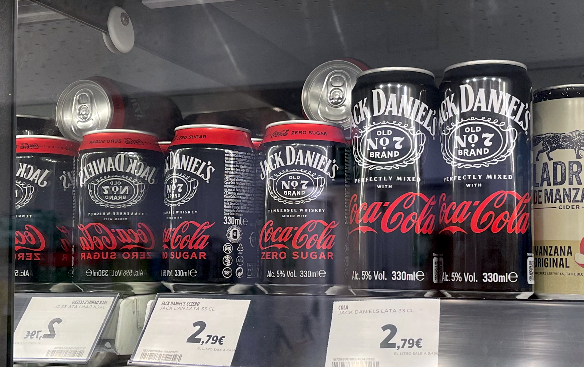 Coke and Jack in Cans