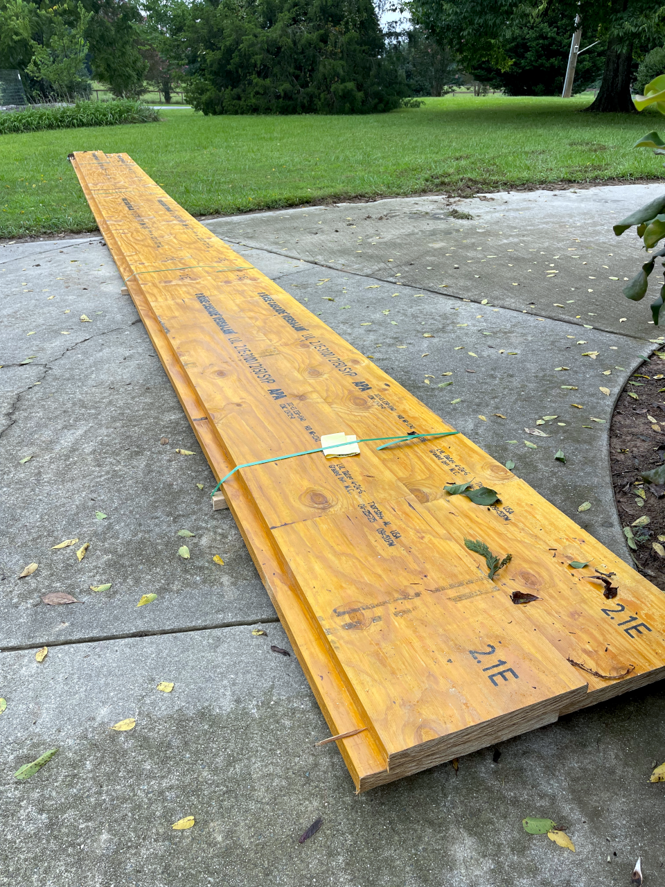 Three 40ft Long LVL Beams
