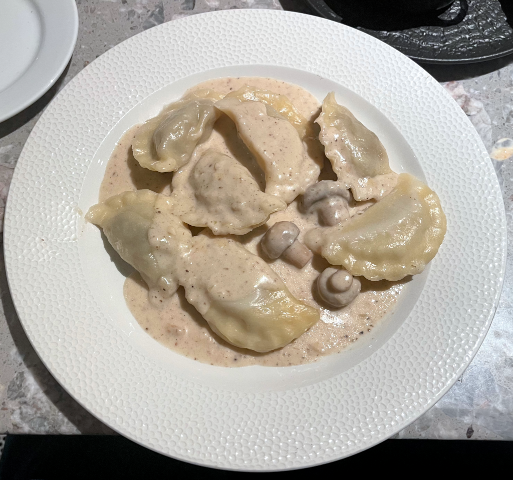 Goose and Mushroom Pierogi