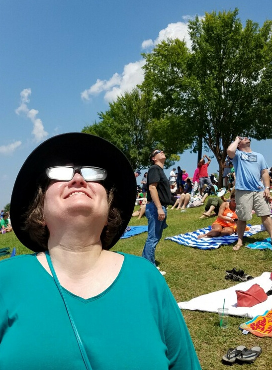 2017 Eclipse - Kathy and Tarus looking up