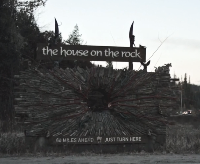 House on the Rock sign from American Gods