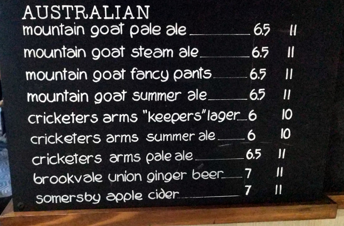 List of Draft Beers