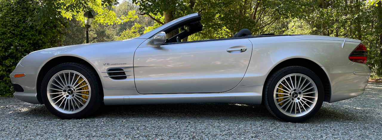 SL55 with the hardtop down
