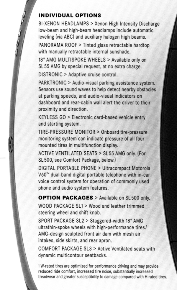 SL55 Options