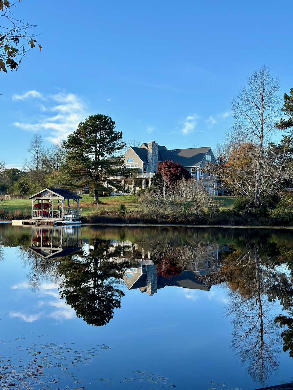 A view of the main house on Finale Farm